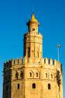 Torre del Oro (Golden Tower) middle ages watchtower, Seville, Andalusia, Spain. Art Print